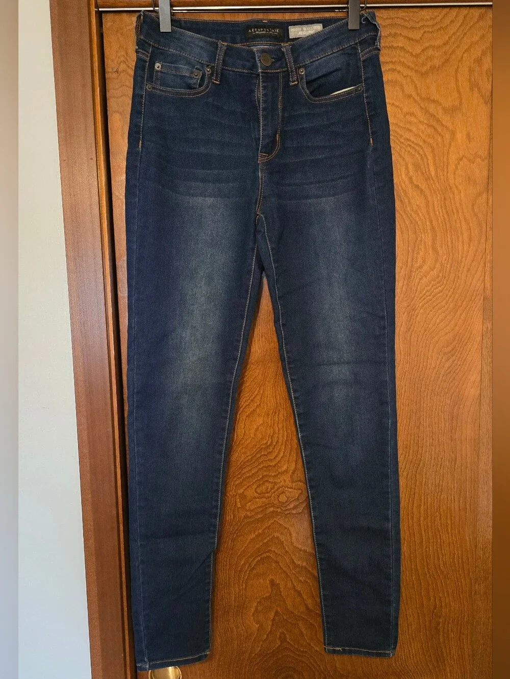 Aeropostale Dark Blue High-Rise Skinny Jeans